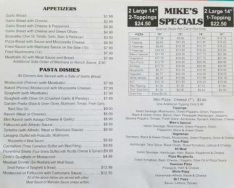 Mike's Pizza & Pasta